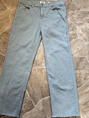 Kensie Vintage Luxe The Slim Straight Leg Jeans Blue Waist 10